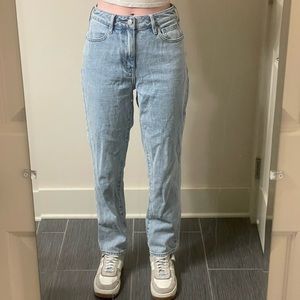high rise mom jeans
